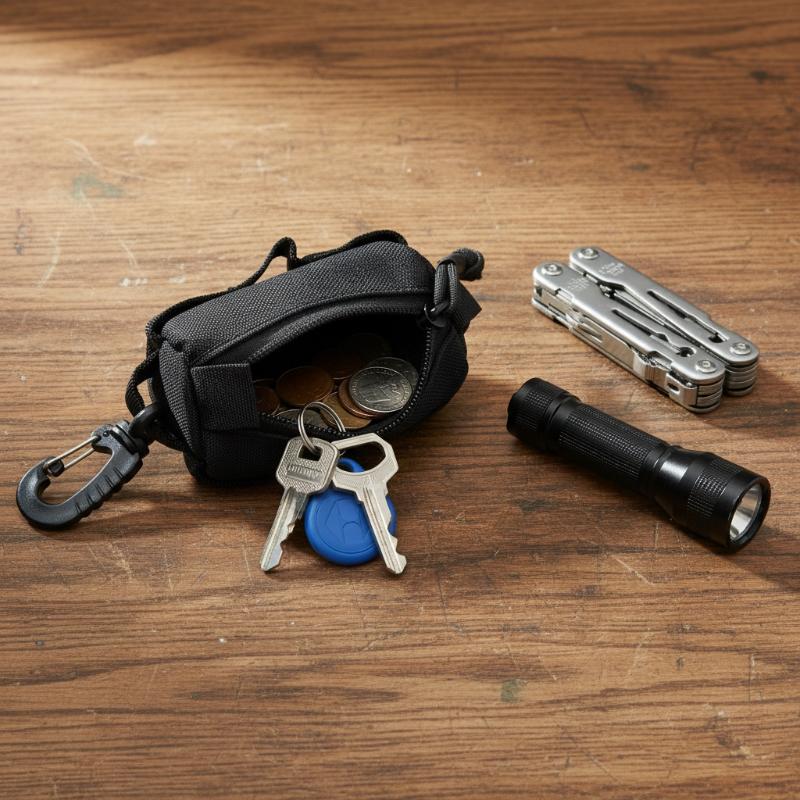 Outdoor EDC Pouch, Zipper Key  - Edc Carry Belt Pouch 评论和价格