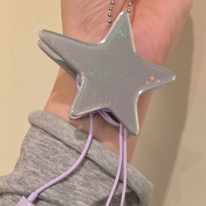 Y2K Star Shaped Cable Organize - Cable Winder Keychain 评论和价格