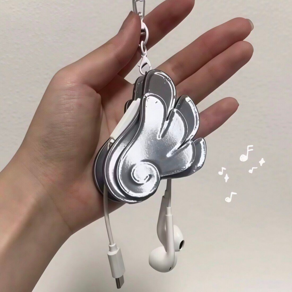 3D Printed Angel Wing Cable Wi - Cable Winder Keychain 评论和价格