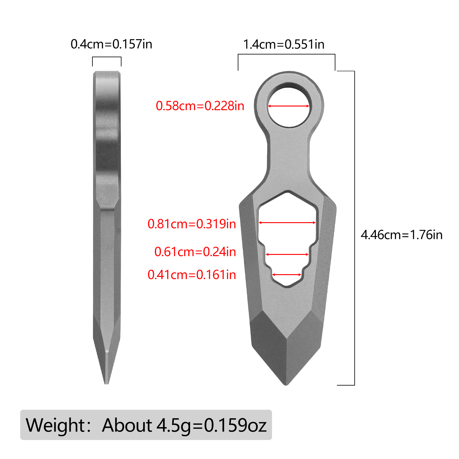Portable Titanium Alloy 2Pcs E - Edc Daily Carry 评论和价格