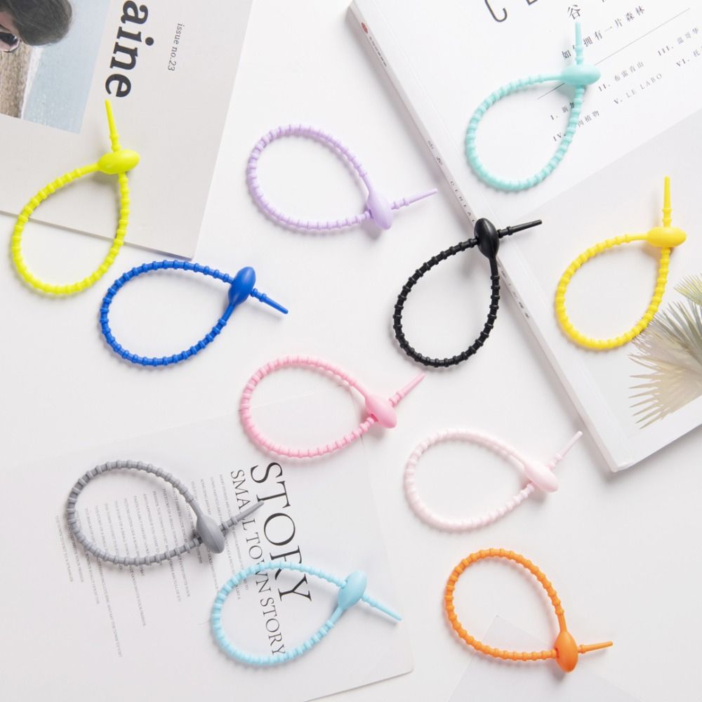 10Pcs/Set Tadpole Shaped Cable - Cable Winder Keychain 评论和价格