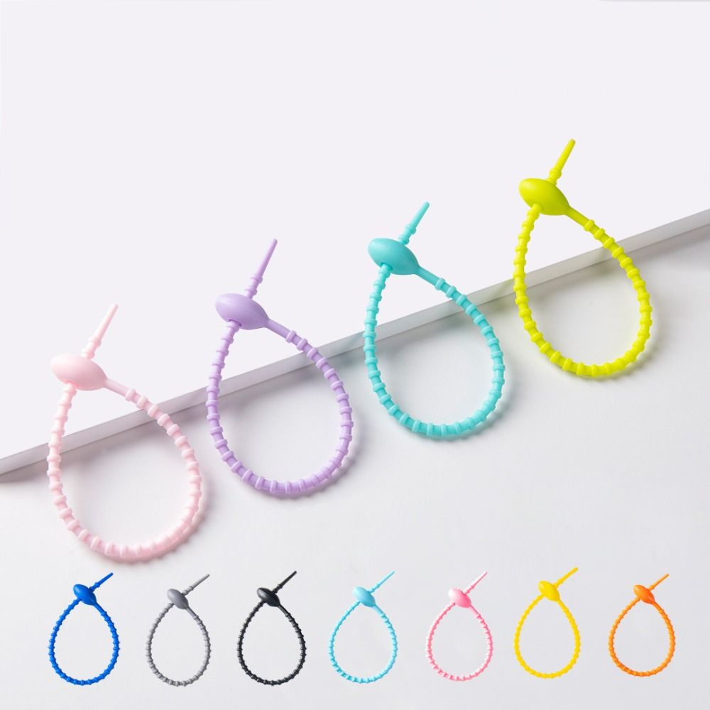 10Pcs/Set Tadpole Shaped Cable - Cable Winder Keychain 评论和价格
