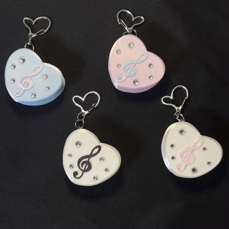 Gothic Musical Note Heart Cabl - Cable Winder Keychain 评论和价格
