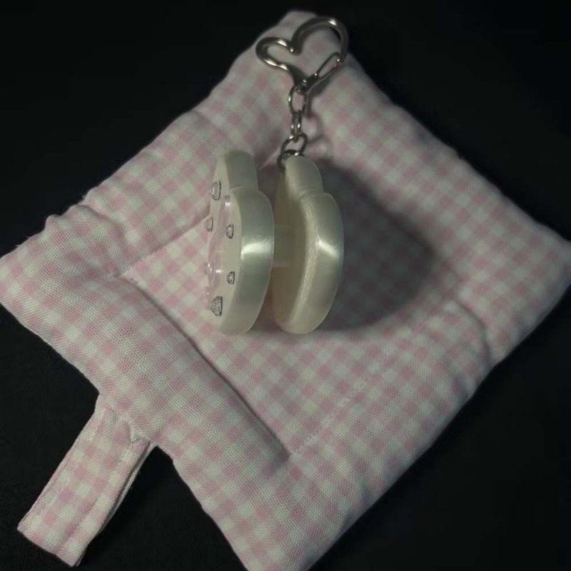 Gothic Musical Note Heart Cabl - Cable Winder Keychain 评论和价格