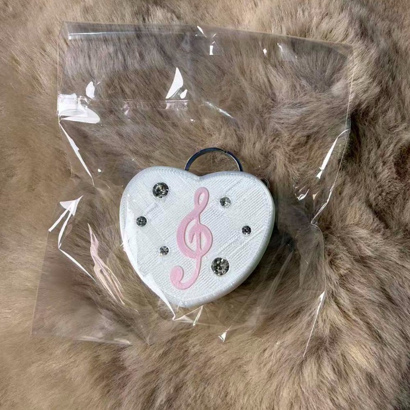 Gothic Musical Note Heart Cabl - Cable Winder Keychain 评论和价格