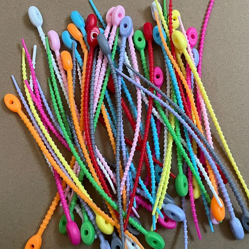 10/200Pcs Silicone Cable Ties  - Cable Winder Keychain 评论和价格