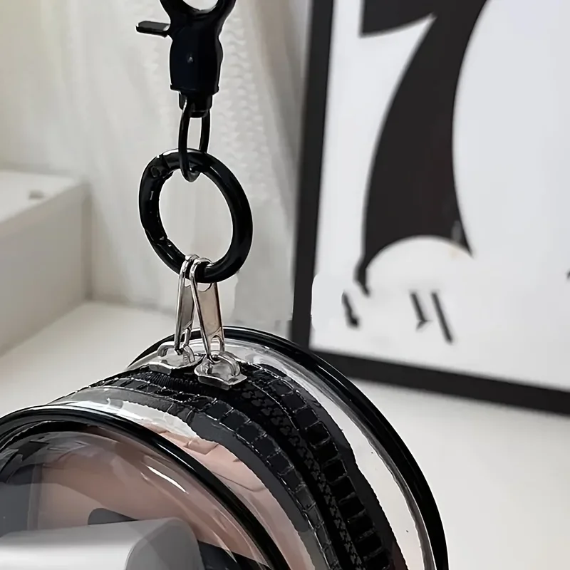 Portable Mini Clear Zipper Sto - Cable Winder Keychain 评论和价格